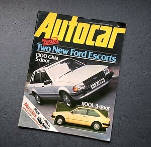 クルマ雑誌　ＡＵＴＯＣＡＲ　1980年　4372号　ローバー　ボルボ　マツダ　フォード