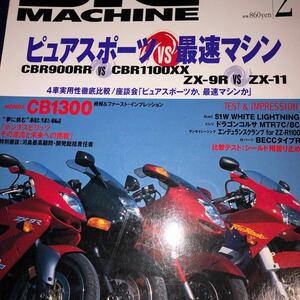 ビッグマシン BIG MACHINE　３２　CBR900RR VS CBR1100XX　ZX-9R VS ZX11　（ピュアスポーツ VS 最速マシン）