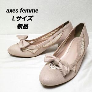 axes femme アクシーズファム　チュール切替スカラパンプス　Lサイズ 24.5cm