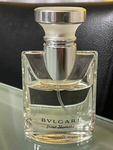 【3025.BVLGARI BLACK ブルガリ pourHomme プールオム オードトワレ 30ml 中古品】