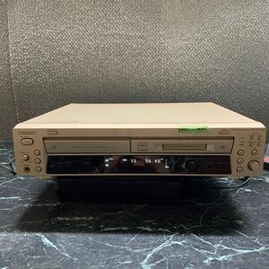 MYM11-437 激安 SONY MXD-D400 COMPACT DISC MINIDISC DECK 通電OK 中古現状品 ※3回再出品で処分