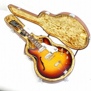 エピフォン Epiphone CASINO VINTAGE カジノ オレンジラベル サンバースト ギター 弦楽器 ハードケース付 中古■ZC003s■