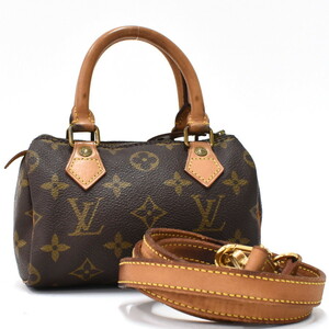 ルイヴィトン ミニスピーディ 2wayバッグ ショルダー M41534 モノグラム ブラウン LOUIS VUITTON Mini Speedy