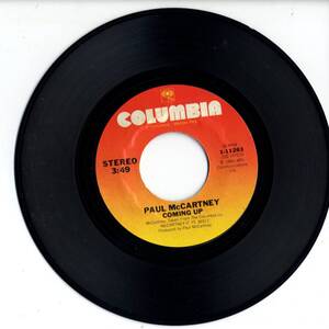 Paul McCartney 「Coming Up/ Coming Up (Live)/ Linch Box/ Odd Sox」 米国COLUMBIA盤EPレコード