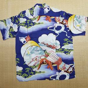 新品　SUN SURF　L　合戦　SS32165　SAMURAI THE BATTLEFIELD　和柄　アロハシャツ　サンサーフ　Hawaiian shirt　サムライ　侍　節句