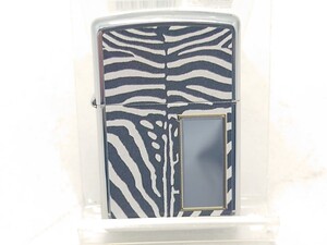 新品未使用　ZIPPO　ジッポ　ミラー張　 ゼブラ柄　アニマル　オイルライター　ZEBRA　