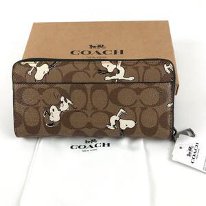 COACH コーチ シグネチャー スヌーピー 長財布 レディース ブランド 財布 カードケース お札入れ 小銭入れ コインケース 小物 ブランド 