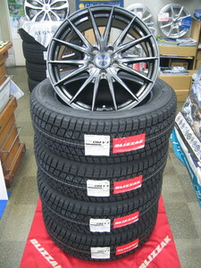 ブリヂストン スタッドレスタイヤ ブリザック DM-V3 225/60R18 225/60-18 ＆ アルミホイール 新品 4本 送料無料 クラウン クロスオーバー