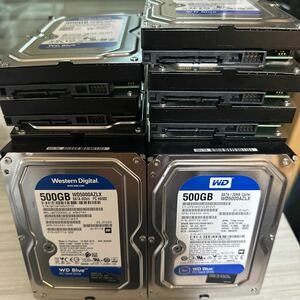 在庫ラスト19枚セット/（動作保証/使用0時間） CrystalDiskinfo チェック正常品/3.5インチHDD/500GB WD5000AZLX