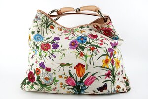 【超美品】GUCCI グッチ フローラ ハンドバッグ 花柄 ハンド ブランド鞄 114900【QZ54】