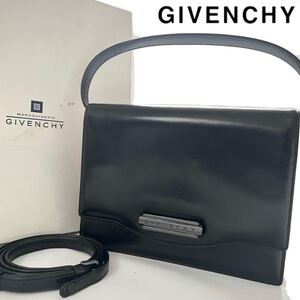 【送料無料】GIVENCHY ジバンシー 2way ワンショルダー　ショルダーバッグ　箱付き　ブラック　黒　レザー　カバン　鞄　レディース