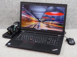 [731]☆ Win11認証済 ☆ Lenovo ThinkPad P72　6C Xeon E-2176M 2.70GHz/32GB/512GB(M.2)＋500GB/Quadro P4200 ☆17.3型液晶 1920x1080表示