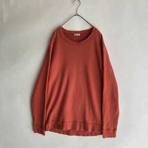 steven alan 日本製 スティーブンアラン クルーネック スウェット トレーナー ベーシック アメカジ ヴィンテージレッド size S