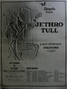 JETHRO TULL(ジェスロ・タル) w/Steeleye Span◎UK TOUR [during March/1971]◎激レア!! 初期合同ツアー広告◎MELODY MAKER 原紙[1971年]