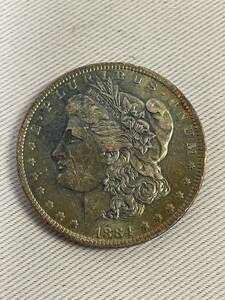 アメリカ合衆国 モルガンダラー 1884年 1ドル 銀貨 ONE DOLLAR イーグル 硬貨 USA シルバー コイン 銀貨幣 年代物 当時物 Silver.900