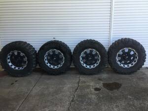 タイヤホイール4本セット ニットー マッドグラップラー 35×12.50R18LT ホイール INCUBUS EMR PRODUCD.WX 18インチ9J PCD139.7×6穴 ET -12