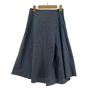 ゆうパケットOK UNTITLED アンタイトル フレア　リボン スカート size2/ブルー レディース