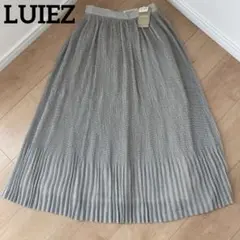 未使用　LUIEZ プリーツ水玉柄ロングスカート