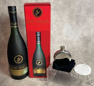 REMY MARTIN コニャック古酒 FINE CHAMPAGNE COGNAC VSOP ファインシャンパーニュ スキットルつき　レミーマルタン 未開栓 ▲279561