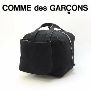 ◆COMME des GARCONS コムデギャルソン キャンバス ハンド バッグ 黒 ブラック