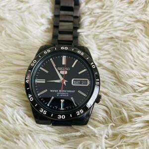 SEIKO5 セイコー5 5スポーツ 黒い稲妻 自動巻（手巻付き）裏蓋スケルトン