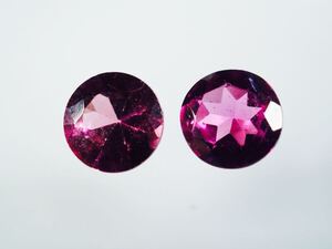 0.55ct ★☆★BI-LOきまぐれ大セール★☆★ No 0204 天然石 ロードライトガーネット 2石セット 産地タンザニア