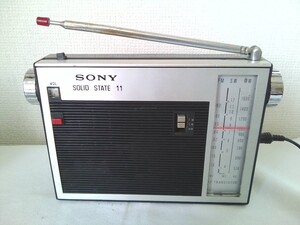 昭和レトロ★SONY ソニー SOLID STATE 11 TFM-110D 　FM/SW/MWラジオ ★動作品