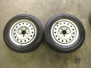 タクシー用 日産純正 15インチ スチールホイール 鉄ホイール タイヤ付 195/65R15 DUNLOP SP-TX01 2023年 15×5.5J 5穴 PCD114.3 ニッサン