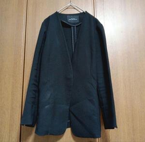 ※訳あり【ノーカラージャケット】UNITED ARROWS☆ユナイテッドアローズ☆レディース☆黒☆S