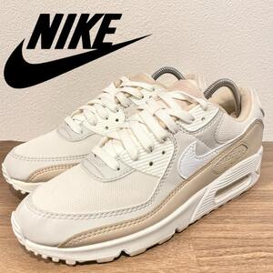 NIKE WMNS AIR MAX 90 ナイキ エア マックス 90 ベージュ レディース ローカットスニーカー FD1452-030 カジュアル 25.5cm 