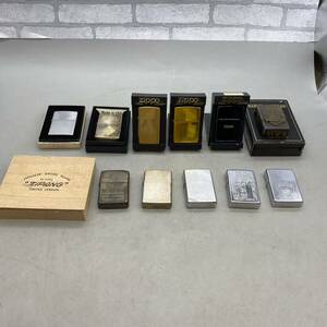 【S-6】 ZIPPO ジッポー まとめ 11点 スターリングシルバー STERLING ハーレーダビッドソン SOLID BRASS U.S.NAVY 火花確認済