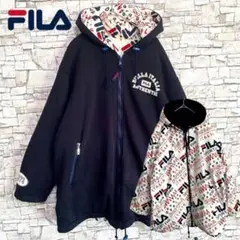 FILA フィラ メンズ【S】リバーシブル ロゴアウター オーバーサイズブルゾン