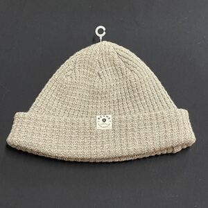 極美品 BEAMS 日本製 リブニット帽 コットン×アクリル ビーニー ビームス　　しっかりしたサラッとした上質素材 MADE IN JAPAN YL1013