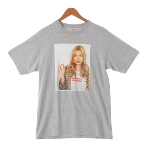 シュプリーム 12SS コットン Kate Moss Tee ケイトモス プリント 半袖Ｔシャツ グレー M【中古】