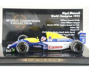 PMA 1/43 ウィリアムズ・ルノー FW14B N.マンセル タバコデカール付き