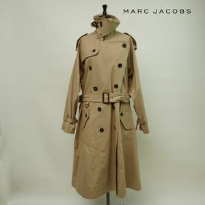 美品 MARC JACOBS マークジェイコブス ダブルブレスト トレンチコート ロング丈 レディース 春物アウター ベージュ サイズS*NC235