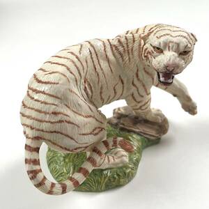 ホワイトタイガー フランクリンミント THE FRANKLIN MINT NATIONAL WILDLIFE FEDERATION　THE GREAT CATS OF THE WORLD 置物