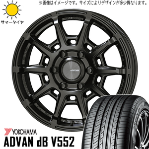 265/35R18 スカイラインGT-R R33 R34 ADVAN db V553 ガレルナ レフィーノ 18インチ 9.5J +38 5H114.3P サマータイヤ ホイールセット 4本