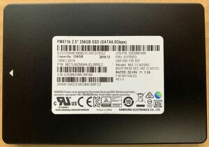 【使用時間1929時間】SAMSUNG 256GB MZ-7LN256C 2.5 SATA SSD 701