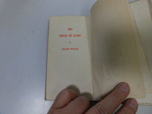 ●P084●架空の頽廃●オスカーワイルド●矢口達●新陽堂●大正2年●嘘の衰退●The Decay of Lying●即決
