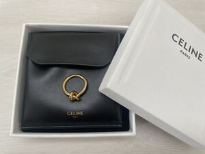 【セリーヌ】CELINE ノットリング 50 ゴールドメタル　リング　指輪　7号　8号　celine ブラス　真鍮　ゴールドフィニッシュ