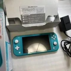 【ニンテンドーSwitchライト】本体と箱と純正充電器とダウンロードソフト