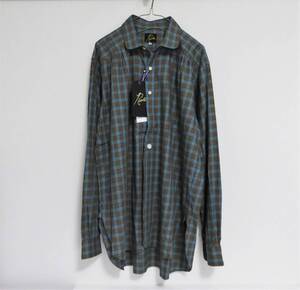 送料無料 新品 Needles Round Collar EDW Shirt M ニードルズ ラウンドカラー シャツ チェック 20AW ニードルス