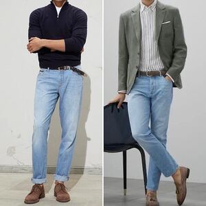 【Brunello Cucinelli】定価¥137,500 デニム トラウザーズ　ブルネロクチネリ　 ジーンズ 44 パンツ　ホワイトウォッシュ