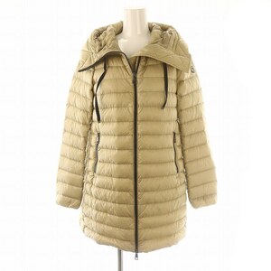 モンクレール MONCLER 20SS RUBIS ダウンコート アウター ミドル丈 フード ジップアップ ナイロン 国内正規 00 ベージュ レディース