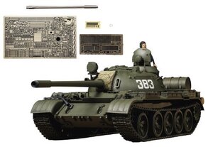 【中古】 タミヤ スケール限定シリーズ 1/35 ソビエト戦車 T-55A (アベール社製エッチングパーツ/金属砲身付き