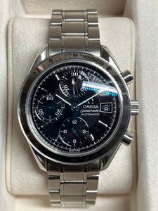 B/1605 美品 稼働品 OMEGA Speedmaster 腕周り19cm ギャランティあり オメガ スピードマスター ブラック文字盤 