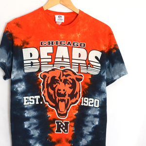 ST2268 NFL シカゴ ベアーズ BEARS Tシャツ M 肩48 タイダイ メール便可 xq