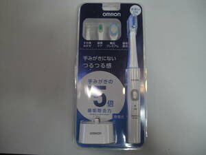 ☆omron オムロン　 音波式電動歯ブラシ HT-B304-W 　ホワイト　充電式　（新品/未使用）