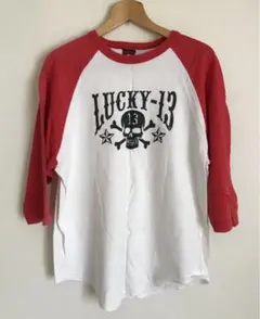 【ビンテージ】Lucky13 ベースボールTシャツ 90‘s ラグラン